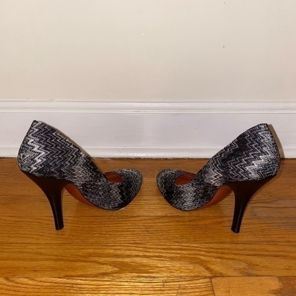 Missoni black and white zigzag heels - Picture 4 of 5